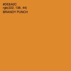 #DE8A2C - Brandy Punch Color Image
